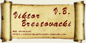 Viktor Brestovački vizit kartica